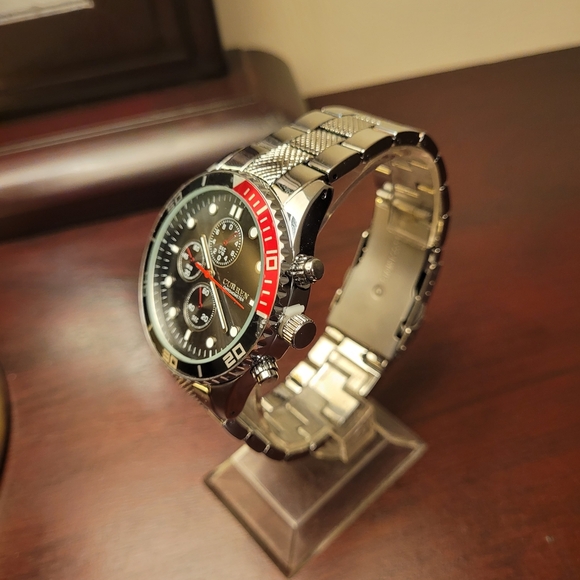 Brand New Men’s Silver Curren Chronometer Fashion Watch - Picture 2 of 3